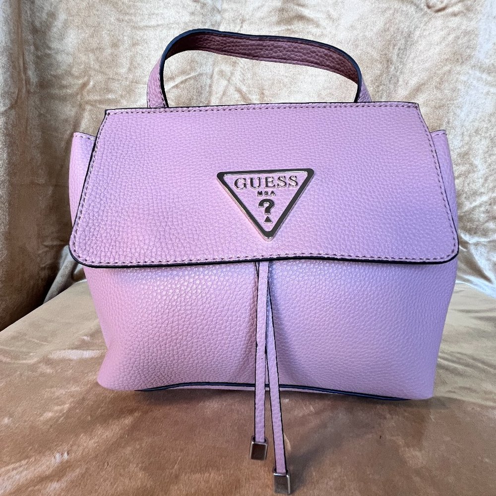 NWOT GUESS Aretha Convertible Backpack Rosewood